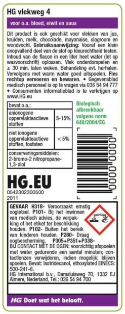HG Vlekweg 4 - 50ml - Voor Onder Andere Saus En Kruiden 6 HG Vlekweg 4 - 50ml - Voor Onder Andere Saus En Kruiden -HG Winkel 481x1200