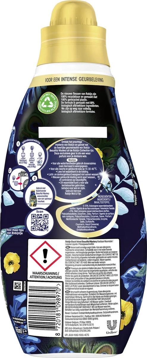 Robijn Klein & Krachtig Collections Beautiful Mystery Vloeibaar Wasmiddel - 8 X 19 Wasbeurten - Voordeelverpakking 3 Robijn Klein & Krachtig Collections Beautiful Mystery Vloeibaar Wasmiddel - 8 X 19 Wasbeurten - Voordeelverpakking - Afbeelding 3