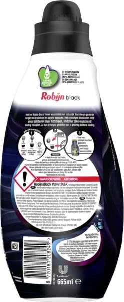 Robijn Klein & Krachtig Black Velvet Vloeibaar Wasmiddel - 8 X 19 Wasbeurten - Voordeelverpakking -HG Winkel 495x1200 17