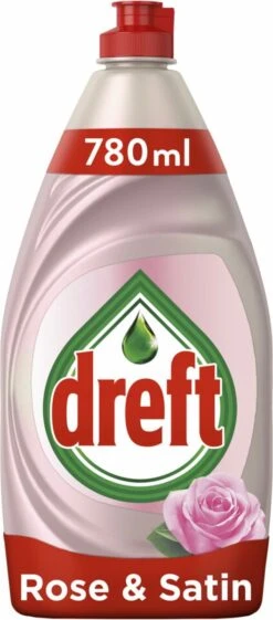 Dreft Clean & Care Rose & Satin Afwasmiddel - 8x780ml - Voordeelverpakking -HG Winkel 528x1200 1