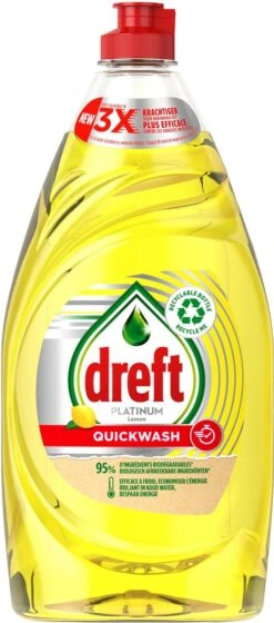 Dreft Platinum - Quickwash - Citroen - Vloeibaar Afwasmiddel - Voordeelverpakking 8 X 780 Ml -HG Winkel 529x1200 3