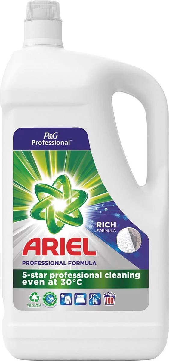Ariel - Proffesional - Vloeibaar Wasmiddel - Regular - 100 Wasbeurten - 5L - 4 Ariel - Proffesional - Vloeibaar Wasmiddel - Regular - 100 Wasbeurten - 5L - - Afbeelding 4