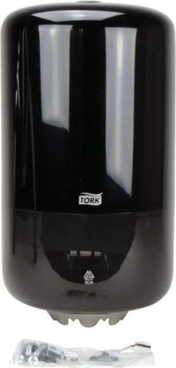 Tork Mini Centerfeed Poetspapier Dispenser Kunststof Zwart M1 10 Tork Mini Centerfeed Poetspapier Dispenser Kunststof Zwart M1 -HG Winkel 574x1200 3