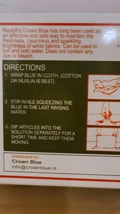 Reckitt's Crown Blue - Blauwsel - 4 X Tablet Van 14 Gr 5 Reckitt's Crown Blue - Blauwsel - 4 X Tablet Van 14 Gr -HG Winkel 674x1200 2