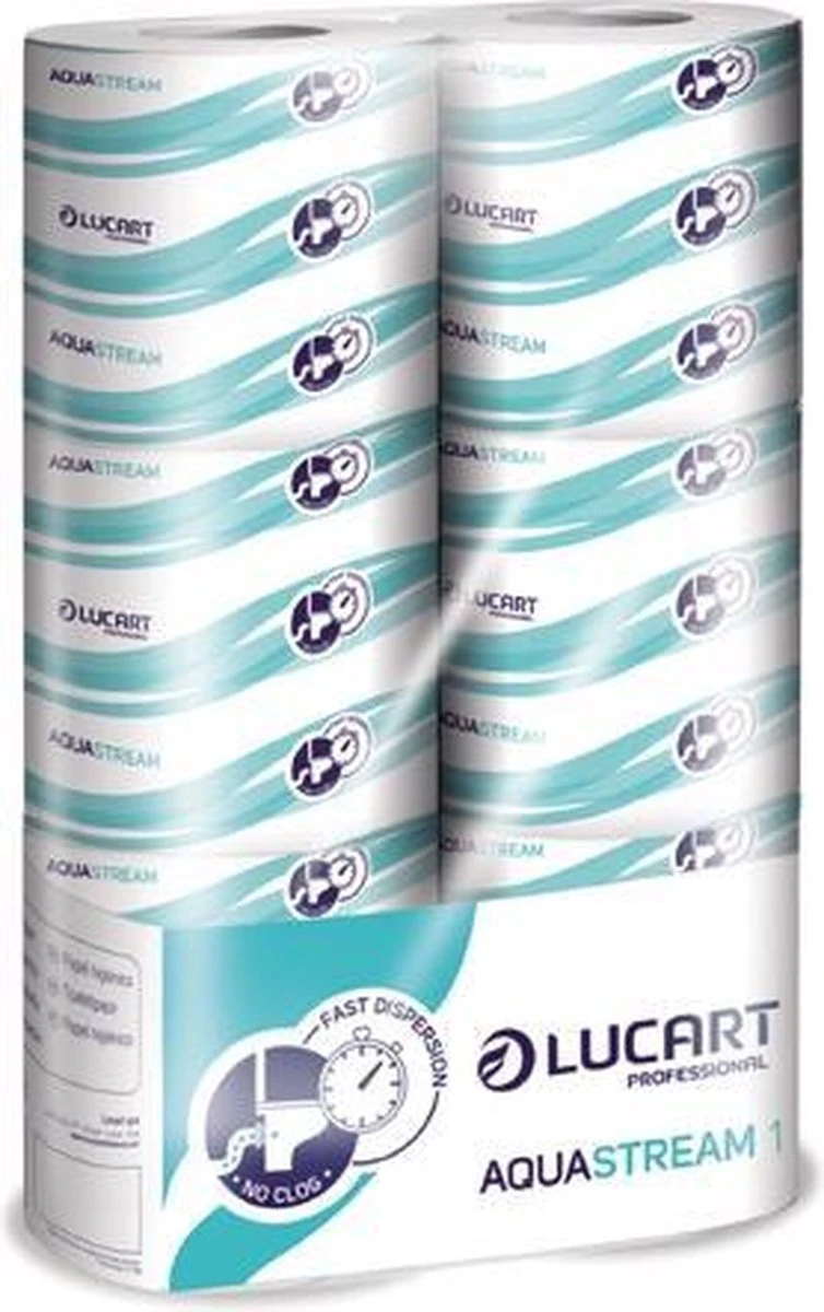 Toiletpapier Aquastream Snel Oplosbaar (6-pack) 3 Toiletpapier Aquastream Snel Oplosbaar (6-pack) - Afbeelding 3