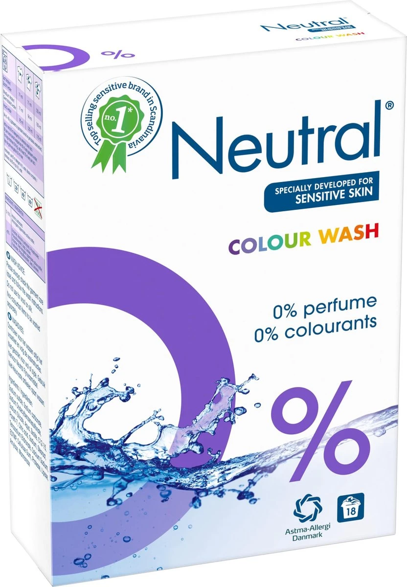 Neutral 0% Kleur Parfumvrij Waspoeder - 18 Wasbeurten - 1,188 Kg - Wasmiddel 17 Neutral 0% Kleur Parfumvrij Waspoeder - 18 Wasbeurten - 1,188 Kg - Wasmiddel - Afbeelding 17