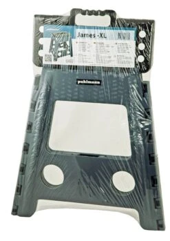 PUHLMANN - Inklapbare Kruk, JAMES, Plastic, Grijs, 40 Cm Hoog, Max 90 Kilo -HG Winkel 850x1200 2