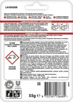 Glorix Power 5 Toiletblokken - Lavendel - 9 Stuks - Voordeelverpakking -HG Winkel 860x1200