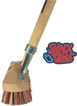 Synx Tools Luiwagen Union Mix Nylon Extra Hard 22cm - Tegel Bezem Schrobber- Bezemsteel - Schoonmaakbezem - Schrobborstels - Bezems Met Steel 150 Cm -HG Winkel 880x1200 1