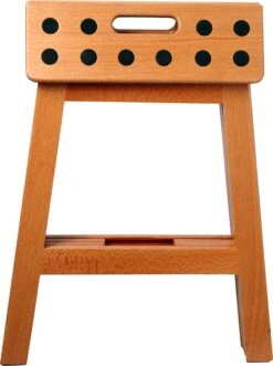 PUHLMANN - Inklapbare Kruk, JAMES, Hout, 41 Cm Hoog, Max 150 Kilo -HG Winkel 895x1200