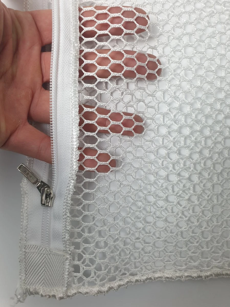 Wasnet 60x90 Cm - Met Ritsafsluiting - Wit - Professionele Stomerij Kwaliteit 2 Wasnet 60x90 Cm - Met Ritsafsluiting - Wit - Professionele Stomerij Kwaliteit - Afbeelding 2