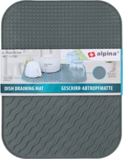 Alpina Afdruipmat - Droogmat - Siliconen - 26,5x34,5 Cm - Grijs 8 Alpina Afdruipmat - Droogmat - Siliconen - 26,5x34,5 Cm - Grijs -HG Winkel 935x1200 4