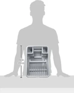 Curver Afdruiprek Met Met Lekbak Plateau - Kliksysteem - Afdruiprek Voor Afwas - Vaatwas Rek - Afdruiprek - 38x29x8,5 Cm - 2 Stuks -HG Winkel 958x1200 2