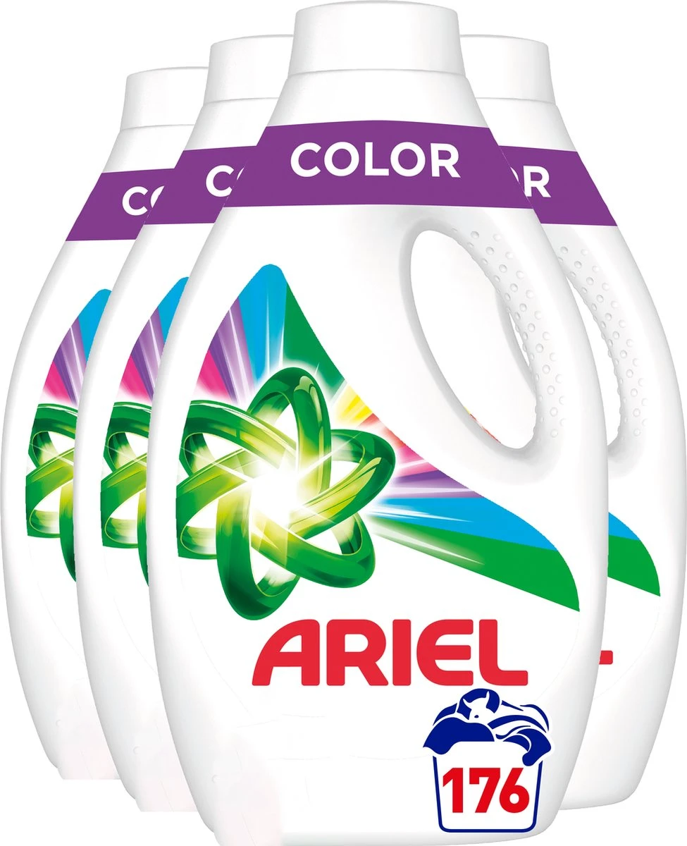 Ariel Vloeibaar Wasmiddel - Kleur - Voordeelverpakking 4 X 44 Wasbeurten 1 Ariel Vloeibaar Wasmiddel - Kleur - Voordeelverpakking 4 X 44 Wasbeurten