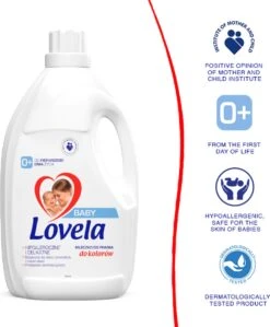 Lovela Baby - Hypoallergeen Wasmiddel Voor Het Wassen Van Gekleurde Baby- En Kinderkleding - 1.45 Liter -HG Winkel 991x1200