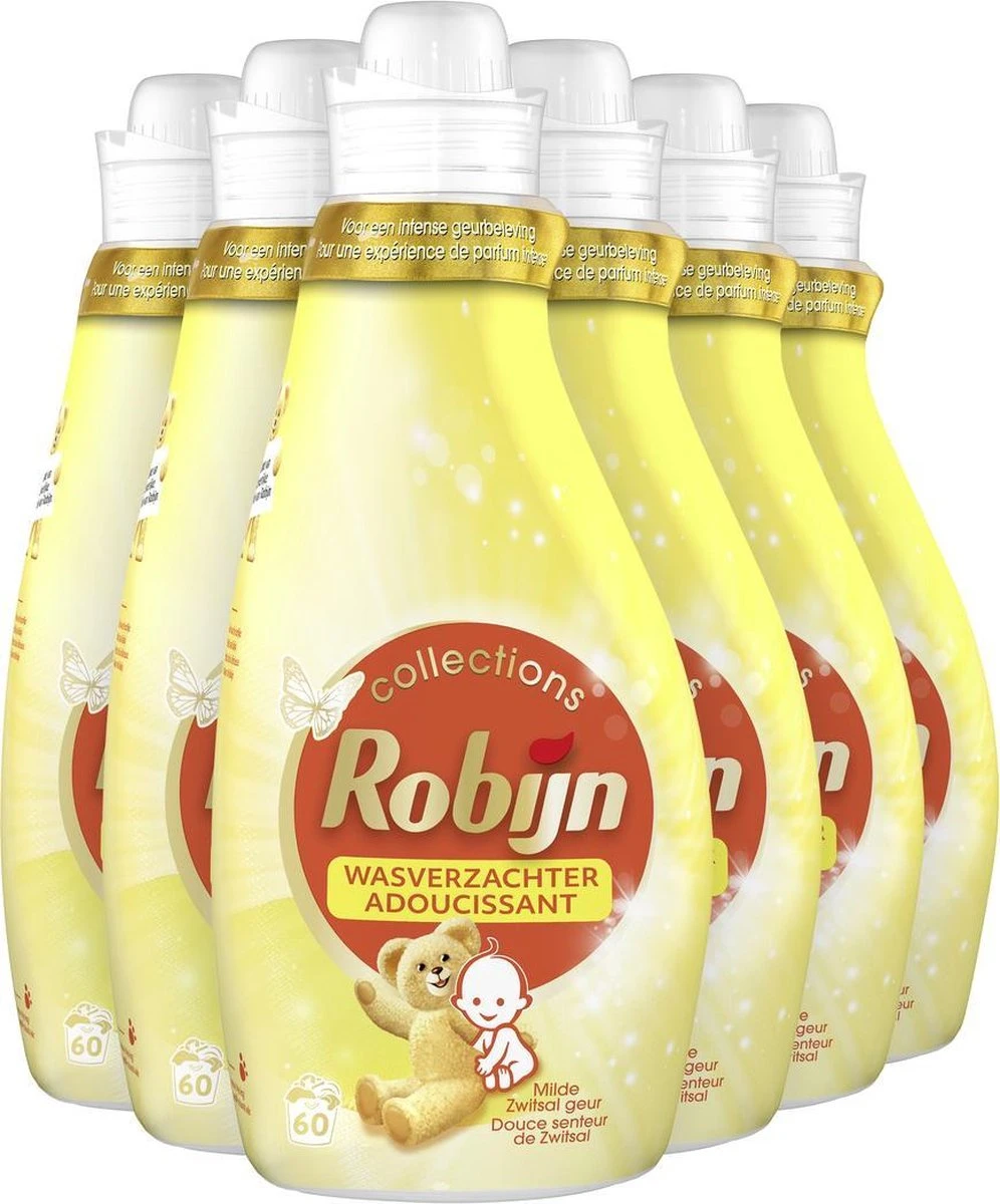 Robijn Collections Zwitsal Wasverzachter - 6 X 60 Wasbeurten - Voordeelverpakking 3 Robijn Collections Zwitsal Wasverzachter - 6 X 60 Wasbeurten - Voordeelverpakking - Afbeelding 3